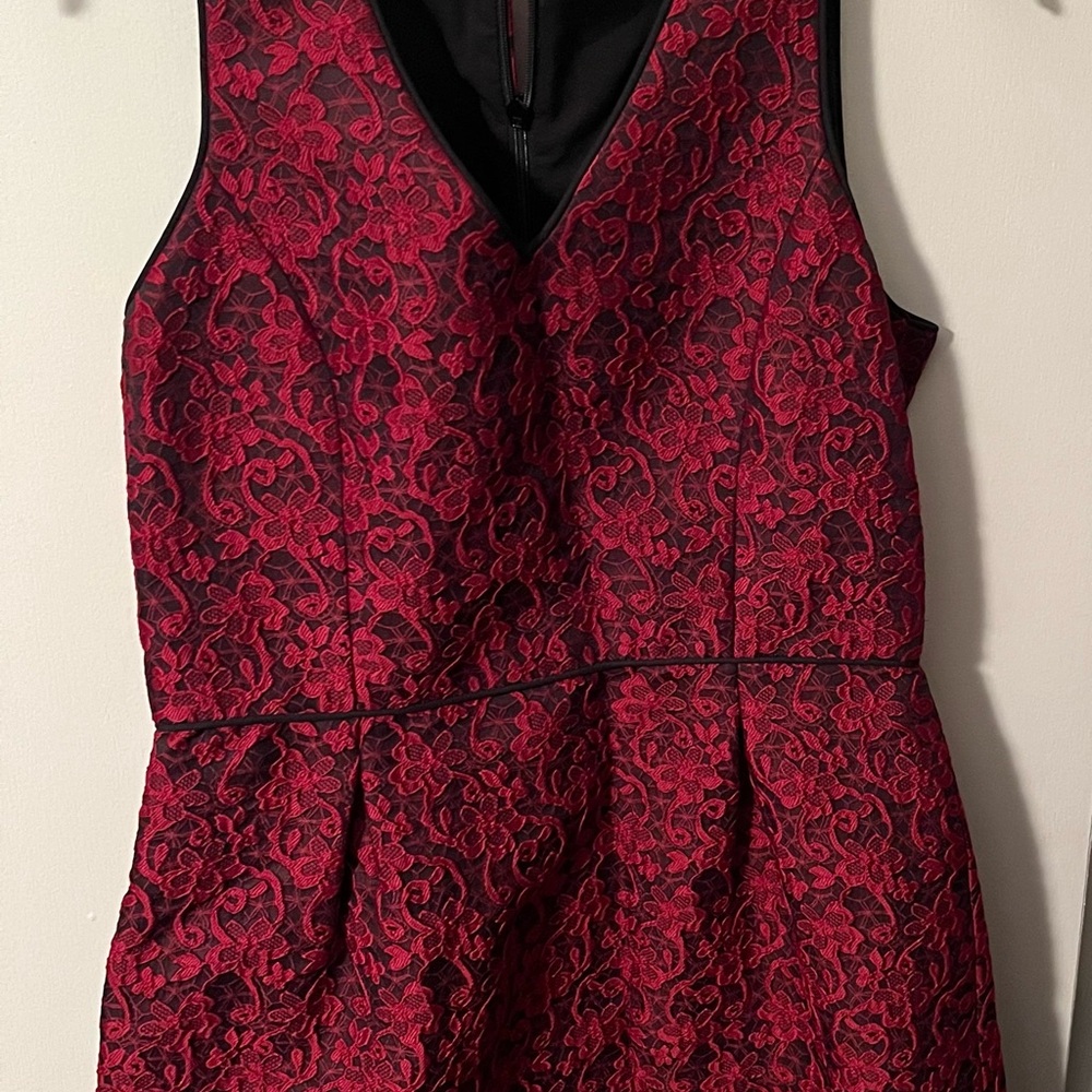 Elegant Red Lace Dress